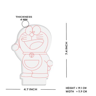 3D Illusion Doraemon Anime Led Night Lamp with Multicolored Kids Room & Home Decoration Lamp Best Birthday Gift for Children Girls Boys